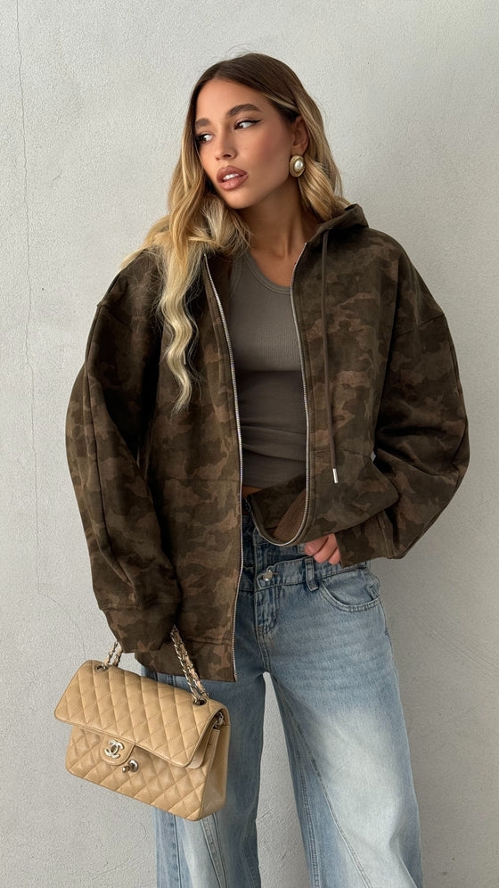 Felpa Camo ZIP