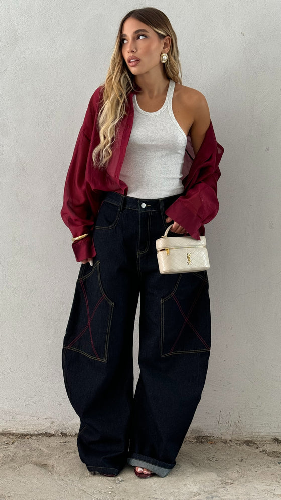 Jeans scuro WINE