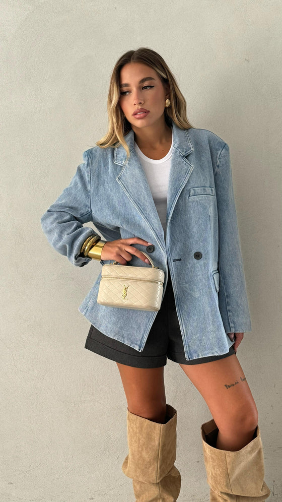 Blazer effetto DENIM