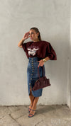 Gonna Longuette DENIM