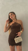Dress pizzo front
