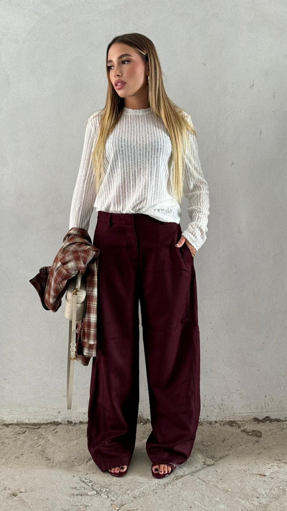 Pantalone borgogna