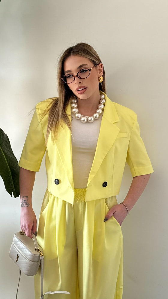 Tailleur crop LUMINA