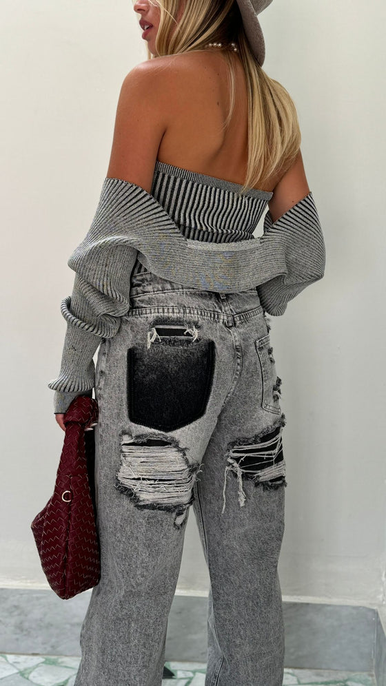 JEANS GRAY ROTTURE