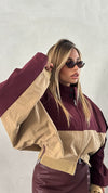 Jacket CREAM BURGUNDY