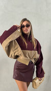 Jacket CREAM BURGUNDY