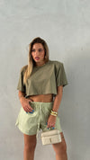 T-SHIRT CROP SPALLINA
