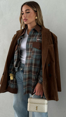  Blazer CARAMEL LUMINA camoscio