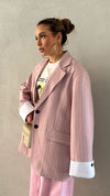 Blazer gessato PINK