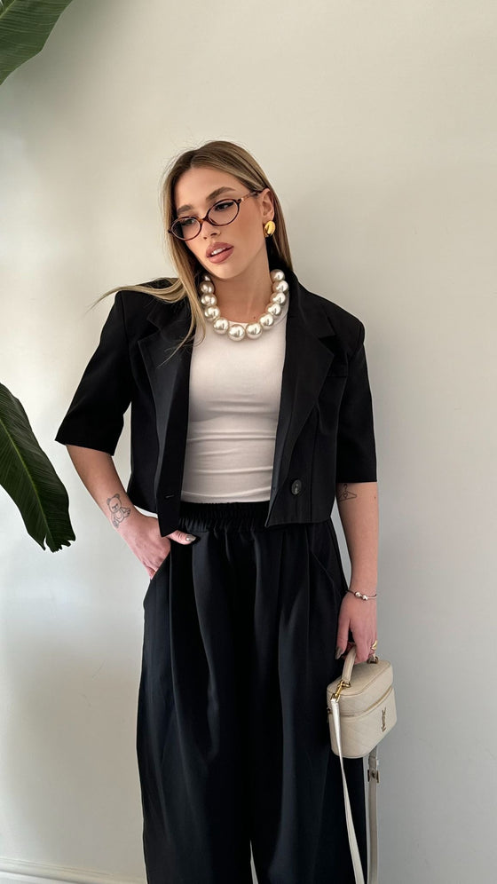 Tailleur crop LUMINA