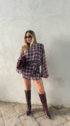Dress TARTAN VIOLET LUMINA