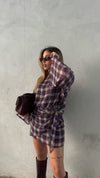 Dress TARTAN VIOLET LUMINA